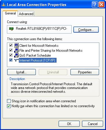 (1) Set the TCP/IP settings of the gateway to default. (2) Open the Control Panel and go to network connections.