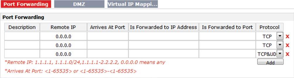 4.3 NETWORK 4.3.1 NAT This section shows users how to set the NAT configuration of router.