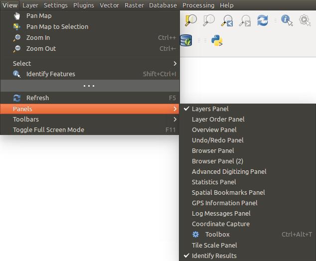 Совет: Восстановление панелей инструментов If you have accidentally hidden a toolbar, you can get it back by choosing menu option View Toolbars (or Settings Toolbars under Linux KDE).