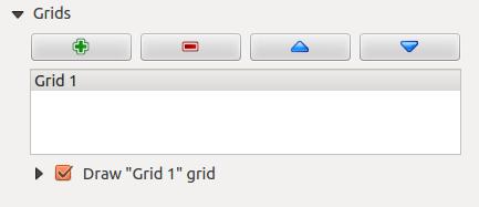 ˆ With the and buttons you can move a grid in the list and set the drawing priority. When you double-click the added grid you can give it another name. Рис. 14.