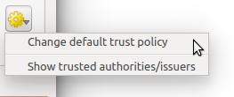 clicking the Options button. Предупреждение: connections. Changing the default trust policy may result in problems with secure Рис. 17.