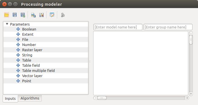 20.5.1 Определение исходных данных Рис. 20.18: Modeler Перед созданием модели нужно задать необходимые исходные данные.