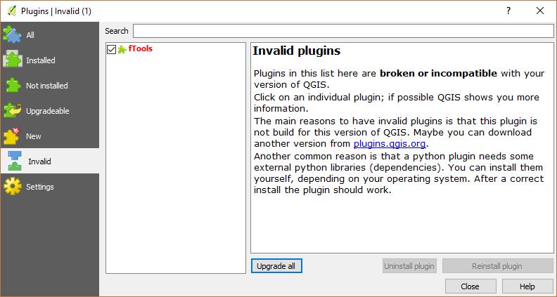 Рис. 21.7: The Invalid tab To add external author repositories, click [Add...] in the Plugin repositories section.