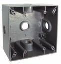 0 Gray 3-3/4" Shrink 12 2" DEEP, WITH LUGS FOUR THREADED OUTLETS 4-1/2 x 4-1/2 5334-0, 5342-0 5335-0 31.