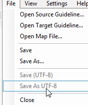 Change An Operands section has been added to Translator.pdf. Deprecated Features On Translation Tool s File menu, the Save (UTF-8) and Save As UTF-8 have been deprecated.