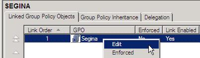 Right-click and select Create a GPO in this domain, and link it here. 3. In the Linked Group Policy Objects tab, right mouse click and select Edit. 4.