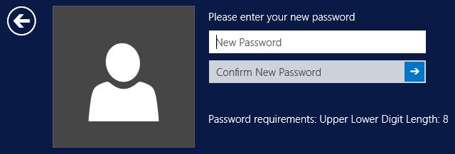 Note The Password complexity prompt within the GINA or credential provider requires
