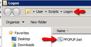5) In the Logon Properties window that opens, click Show Files.