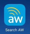 Launch the Search AW Application 1. Tap the Home button on your ios device. 2.