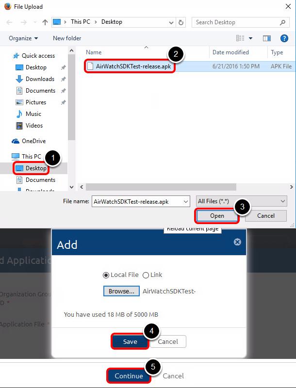 Navigate to AirWatch SDK Sample App 1. From the left pane, select the folder Documents. 2.