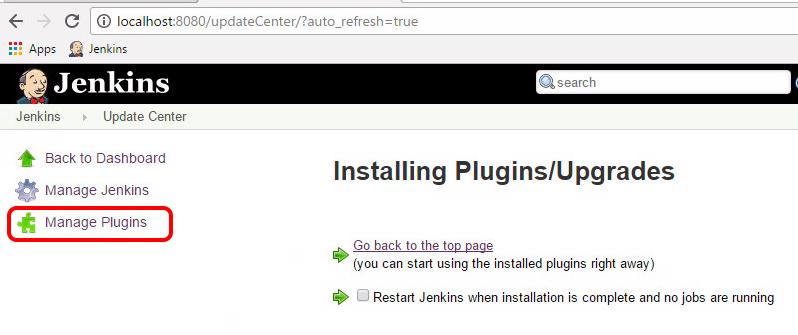 Login to Jenkins After the Restart Login using same credentials as before: 1. Enter user as "jenkinsadmin". 2.