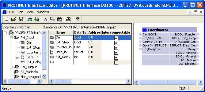 Creating PROFINET components in STEP 7 1.4 Defining and creating PROFINET interfaces HMI interface DB Optionally, internal HMI interface DBs may be added as an HMI extension to the PROFINET interface.