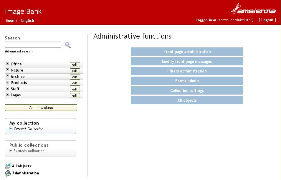 46 (65) 6 MAINTENANCE Administrative Tools are used to administer the settings of the site.
