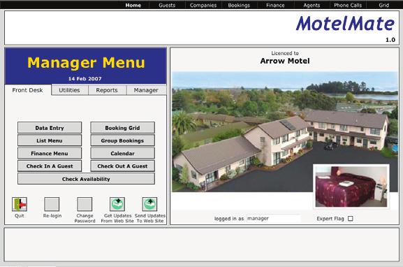 MotelMate Motel Managment Software from Skagerrak Software Demo guide Installing and Opening the Demo. To install the Motel Mate Demo on Windows or Mac: 1. Insert the demo disk into the CD drive. 2.