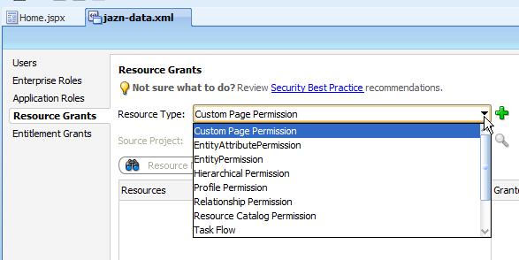 To create a custom Resource Type, for example to protect application menu functions, you