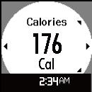 Calories burned ProSense 17 1: Progress toward target number