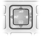 Operating the handset Control key In this user guide, the side/position of the control key that you must press in the given operating situation is shown in black (top, bottom, right, left).