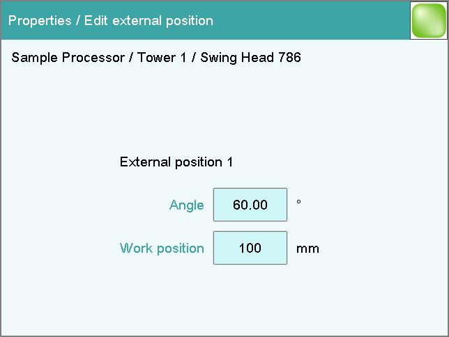 11 Device manager Rotation offset Swing direction The rotation offset is the offset from the center of the tower to the center of the robotic arm. This value does not usually need to be changed.