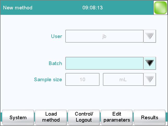 16.5 Method options Modifying sample data This instruction is for the purpose of clarifying the settings which are possible in this dialog.