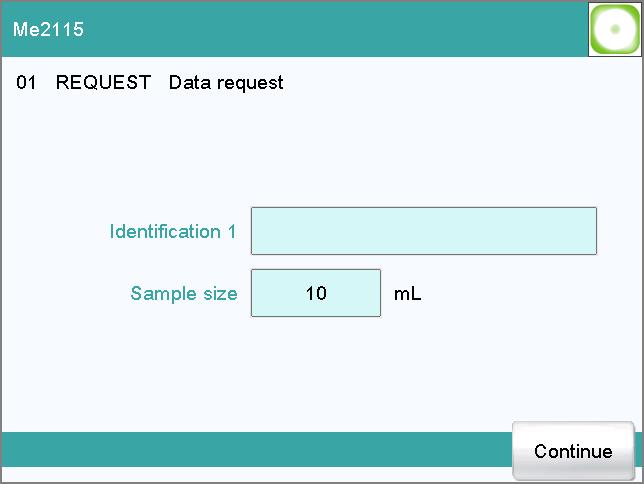 19 Sample data To accomplish this, you must insert and configure the command REQUEST in the method (see Chapter 28.14.3, page 393).
