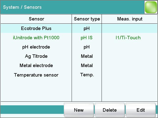 10 Sensors Main dialog: System Sensors This chapter describes how you can create a list of the sensors used in the system.