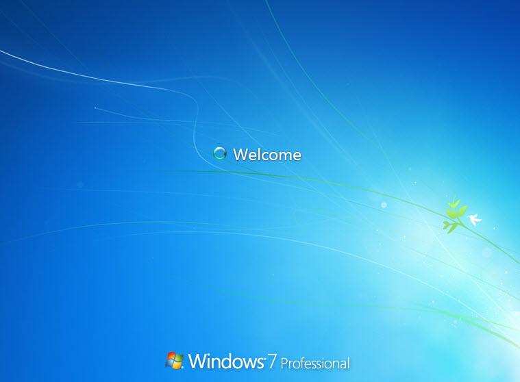 Step 6: Logging into Windows a. The Welcome screen appears. b.