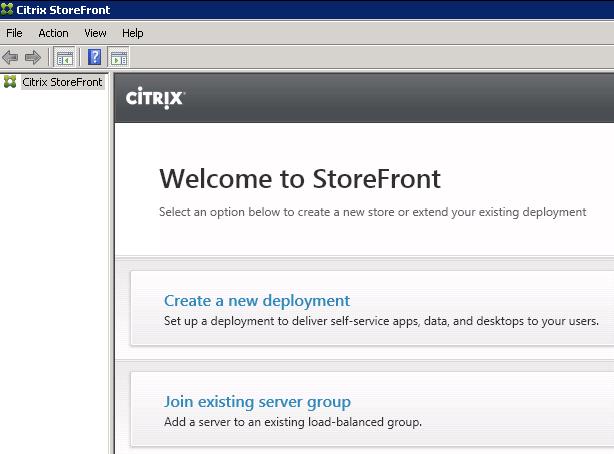 StoreFront server in a deployment.