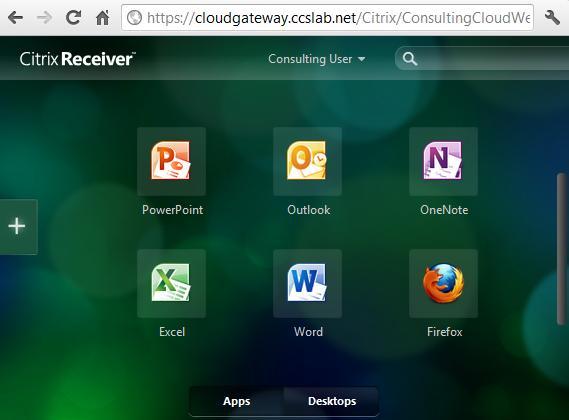 Receiver for Web In addition to accessing StoreFront Stores within Citrix Receiver Standard, users can also access applications and desktops through a web page.