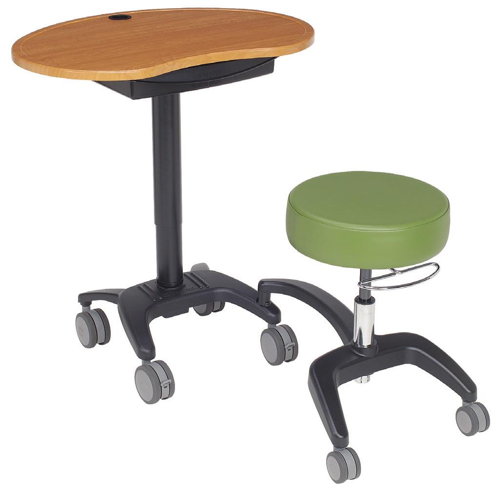 Shown with Green seat and Hard Maple Bean Top work surface. WALKAroo LinkT Catalog No. 6920 The WALKroo LinkT offers a fluid design that flows and moves effortlessly with you.