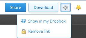 Sharing Dropbox Files and Folders Right Click on a folder The following can only be done using the Dropbox folder on your Computer Share Link Recipient need not have Dropbox Cannot change file Only
