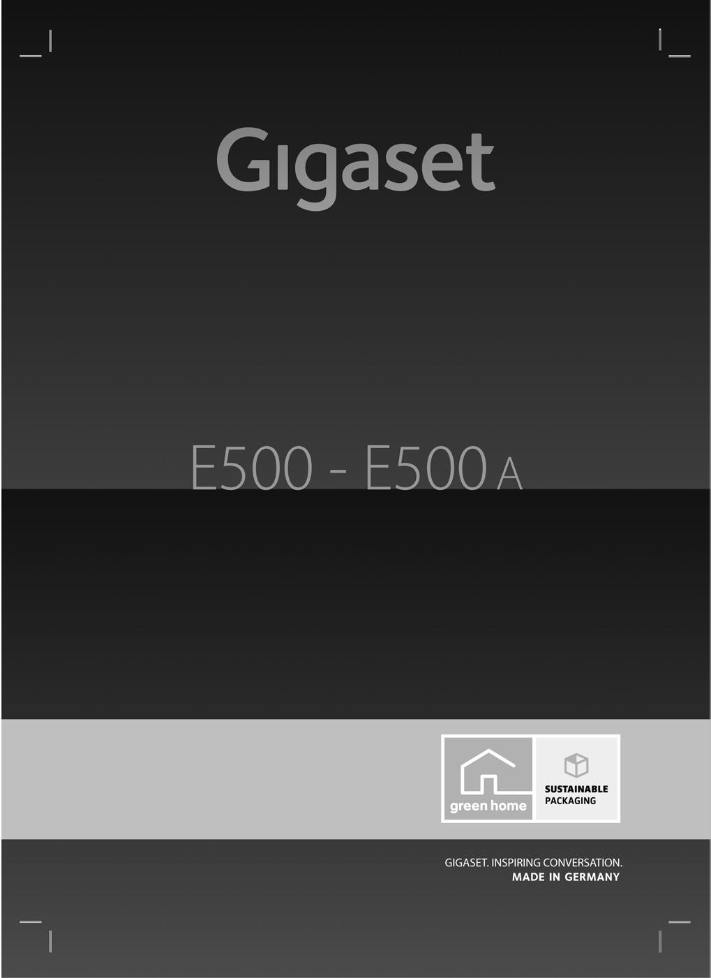 Congratulations By purchasing a Gigaset, you have chosen a brand that is fully committed to