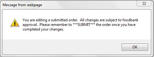 EDITING OR ADDING TO AN ORDER Orders in AgencyExpress can be re-opened, after they have been submitted, to add items, remove items, or cancel an order.