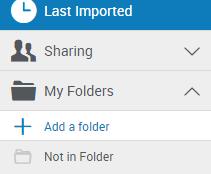 Creating a folder in RefWorks to organise your references Any references you have imported into RefWorks will be in the last imported area.