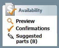 Click on New confirmation request to return to the previous screen and edit your choice of parts to confirm.