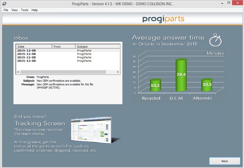 Access ProgiParts On your desktop, click on the ProgiParts icon: Enter your user name and password, then click on the Connect button.