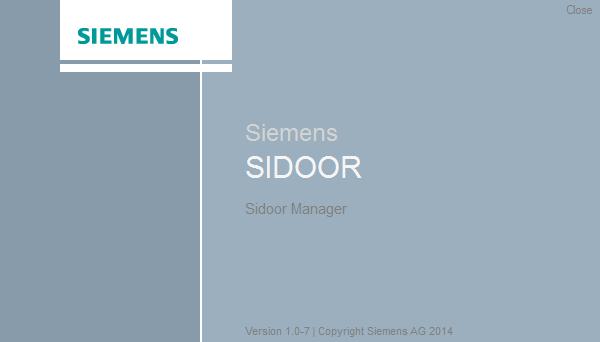 Sidoor Manager 7.3 Operating Sidoor Manager 7.3 Operating Sidoor Manager Start the Service Tool 1. Start the program in one of the following two ways: Double-click the desktop icon "Sidoor Manager V1.