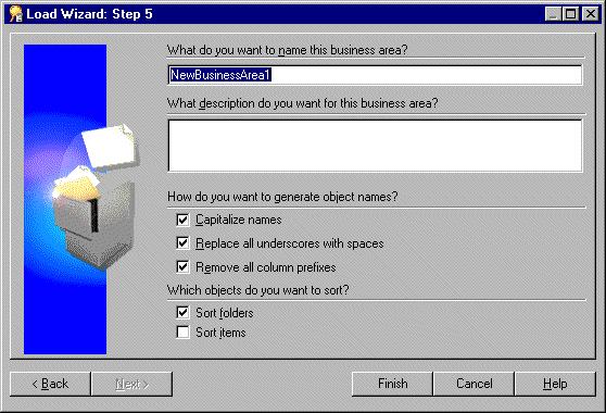 Click Next to display the Load Wizard: Step 5 dialog.