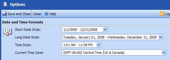 Outlook Web Access (OWA) PTHS District 209 Set Date and Time Formats To set the date and time formats used in your message folders and calendar items, use the drop-down lists to select your preferred
