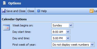 Outlook Web Access uses the browser language setting to provide region-specific options. Customize Your Calendar View You can customize your calendar using Calendar options.