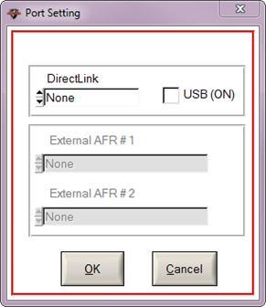 Either select the COM Port manually using the arrows or click the box to use USB: Click OK and then test connection by clicking ECU Info on the programming screen.
