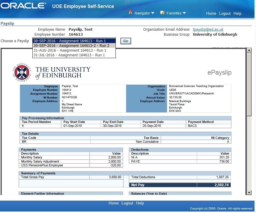 How to view multiple payslips for the same month Some employees will have more than 1 assignment. An employee will receive a payslip for each assignment they have.