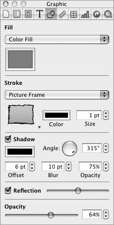 Adding Shapes Pages comes with a variety of shapes you can add to your document. To add a shape: m Click the Shapes button in the toolbar and select a shape (or choose Insert > Shape).