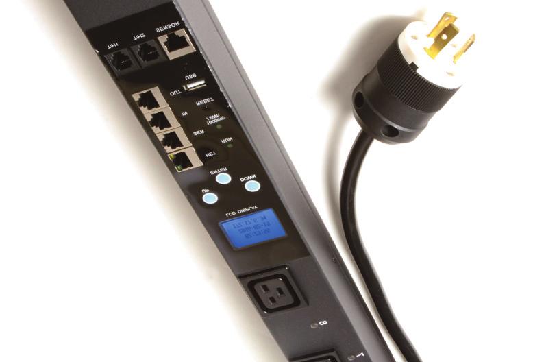 Smart PDUs Smart PDUs offer a higher level of monitoring at the device or outlet-level via an Ethernet port.