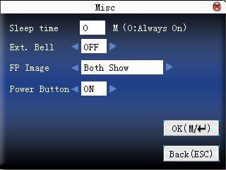 Scroll the / key shifts the cursor to input box, set up the value with the numeric keyboard input,.