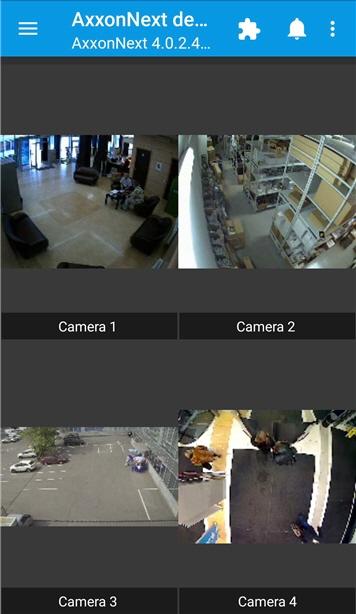 To display video cameras of the specified group (in the