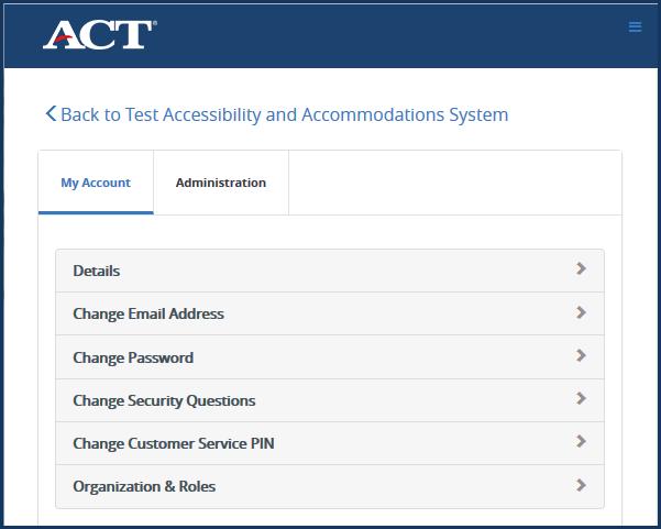 How to View or Change Your TAA User Account Settings You may view or change your TAA user account details at any time through Manage Account, by following these steps. 1.
