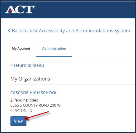 Then, the TC can log in and approve the TAC access request, which will allow the TAC to submit requests for accommodations and supports in
