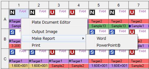 9. Exporting and Printing 9-1. Exporting The Plate Document, Thermal Profile, Result/Analysis Graphs and Text Reports, as well as numerical value data, can be output in various file formats.