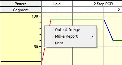 Display the Plate Setup Screen or the Thermal Profile Setup Screen. b. Right-click in either the Plate Document or Thermal Profile to di