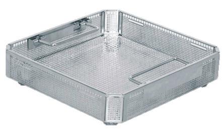Wire and Perforated Baskets Wire Basket and Perforated Basket Sizes Wire baskets come with screw on feet.